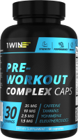 Предтренировочный комплекс 1WIN Pre-workout Caps (60 капсул) - 