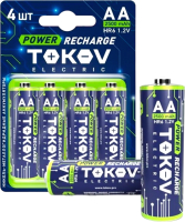 Комплект аккумуляторов Tokov Electric AA/HR6 TKE-NMA-HR6/B4 (4шт) - 