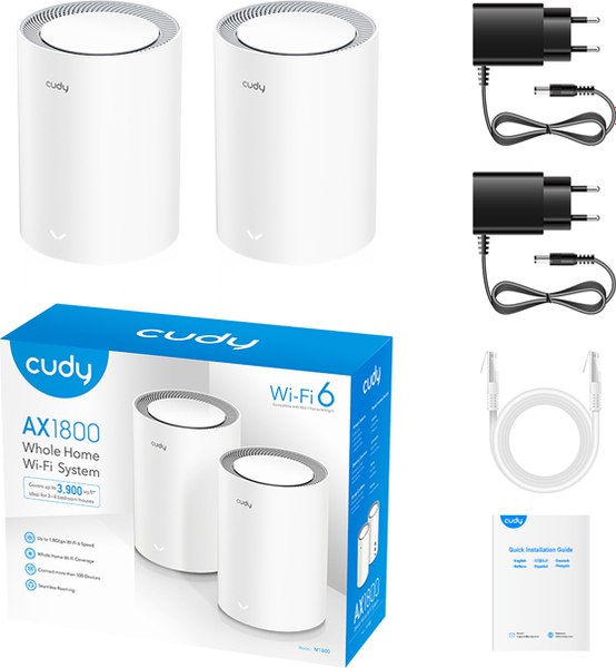 Комплект беспроводных маршрутизаторов Cudy M3000 (2-Pack)