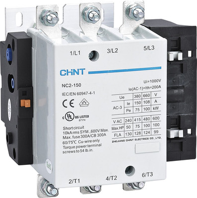 Контактор Chint NC2-150 150А 220-240В AC AC-3 (R) / 671398 -
