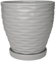 Вазон Вещицы Эллипс Fdtc1 (серый) - 