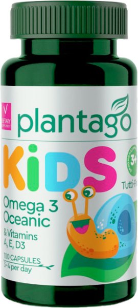 Жирные кислоты Plantago Omega 3 Oceanic Kids (100шт,  тутти-фрутти)