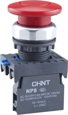 Кнопка для пульта Chint NP8-01M/1 1НЗ IP65 / 667261 (красный) -