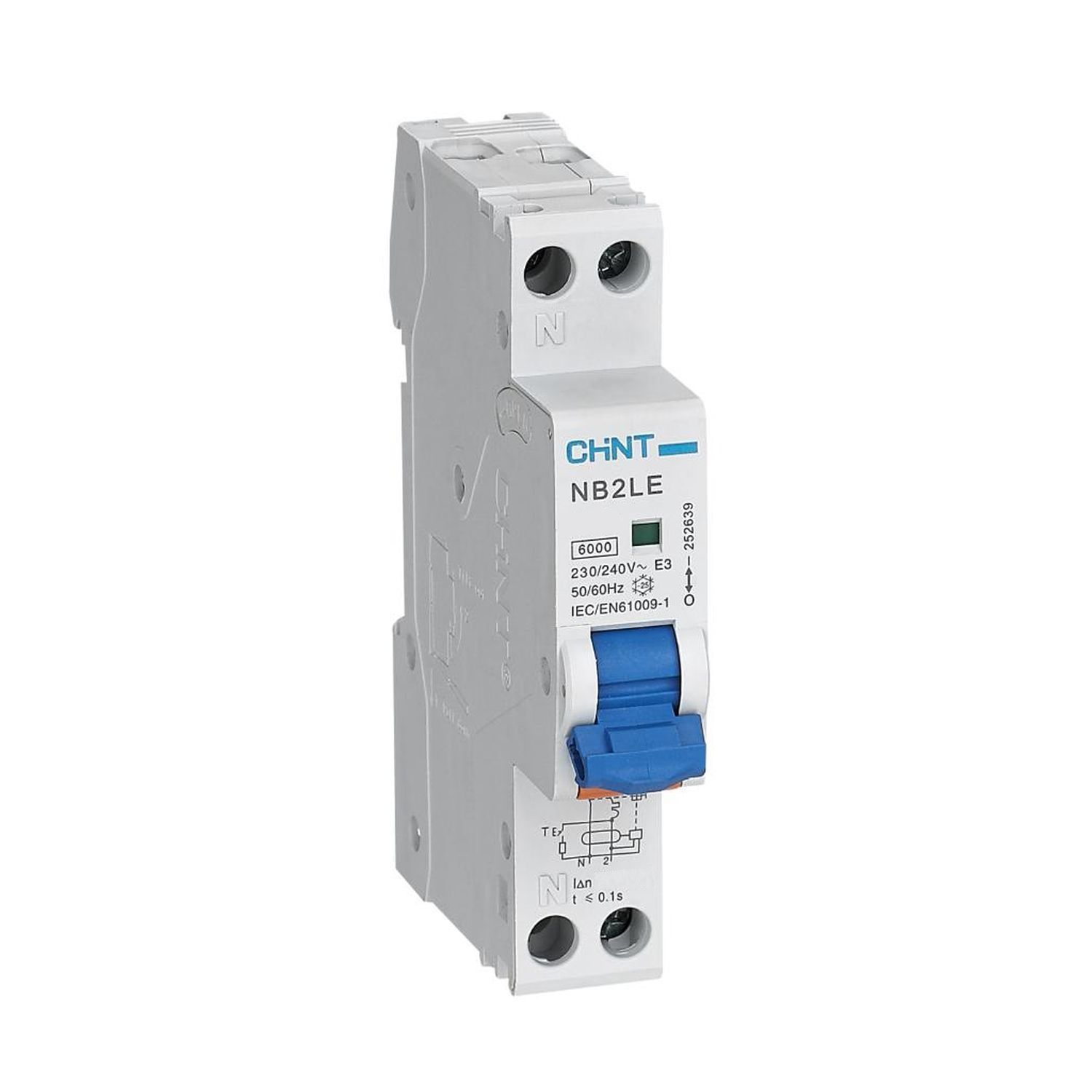 Дифференциальный автомат Chint NB2LE 1P+N С 32A 30mA A 6kA (R) / 252638