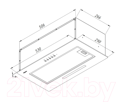 Купить Вытяжка скрытая Akpo Mio Eco 60 WK-4  