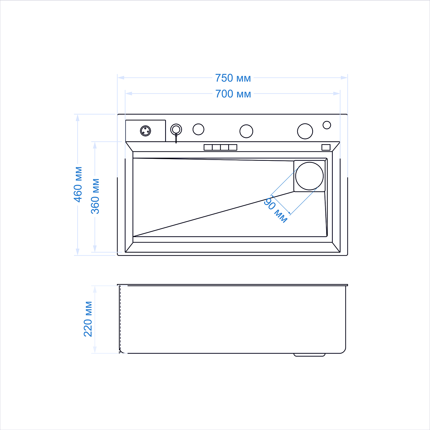 Мойка кухонная Mixline Pro 554164