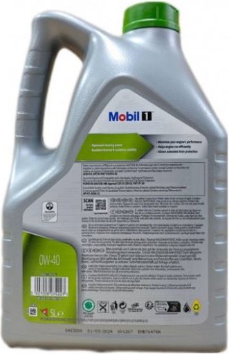Моторное масло Mobil 1 ESP X4 0W40 / 157814 (5л)
