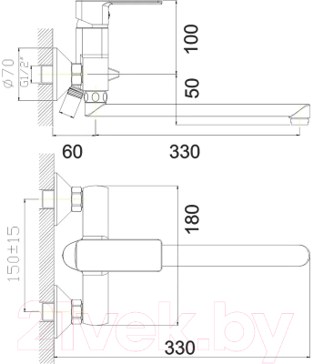 Смеситель Gota Rocio Vigo 014710-GOTA