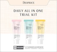 

Набор косметики для лица, Daily All In One Trial Kit Крем+Пенка+Лосьон