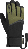 Перчатки лыжные Reusch Blaster Gore-Tex / 6301329-7756 (р-р 9.5, черный/оливковый) -