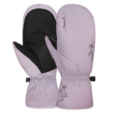 Варежки лыжные Reusch Ice Flower / 6431453-3309 (р-р 6.5, Flower Wisteria/Black)