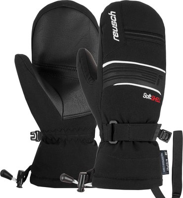 Варежки лыжные Reusch Kondor R-Tex Xt Junior / 6361518-7701 (р-р 4.5, Black/White)