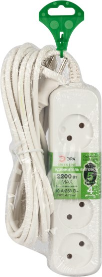 Удлинитель ЭРА Greenline UDL-10-450 / Б0065063