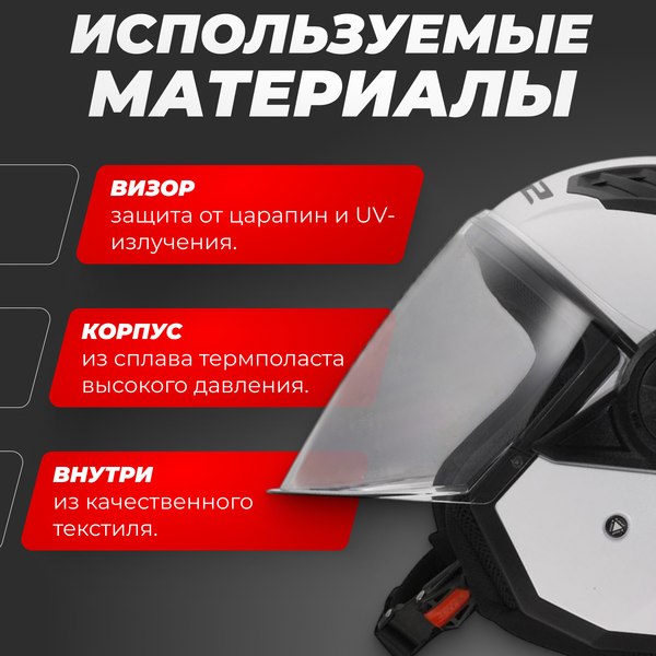 Мотошлем LS2 OF616 Airflow 2 Solid (S, белый глянцевый)