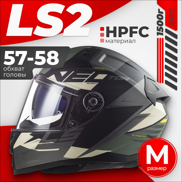 Мотошлем LS2 FF811 Vector II Absolute