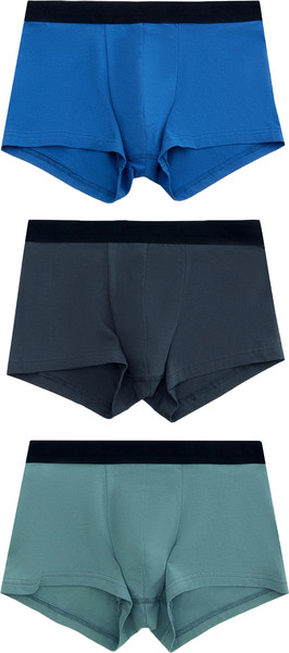 Изображение товара Комплект мужских трусов Mark Formelle 411124-3 (р.102-112, турмалин/синий/графит)