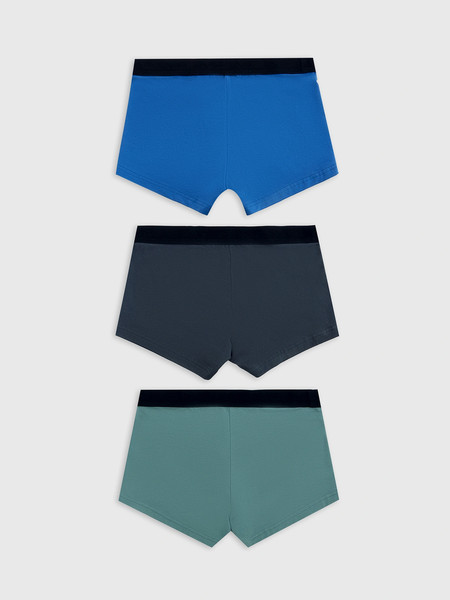 Изображение товара Комплект мужских трусов Mark Formelle 411124-3 (р.102-112, турмалин/синий/графит)