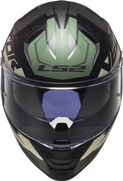 Мотошлем LS2 FF811 Vector II Absolute (XL, матовый черный/серебристый)