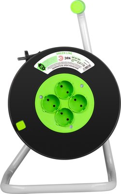 Удлинитель на катушке ЭРА Greenline KAT-2x1-20m / Б0064997 - 