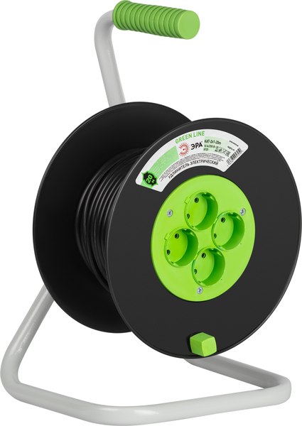 Удлинитель на катушке ЭРА Greenline KAT-2x1-20m / Б0064997