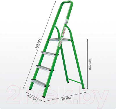 Лестница-стремянка Новая Высота NV 1130 / 1130104-021 (зеленый)