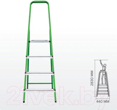 Лестница-стремянка Новая Высота NV 1130 / 1130104-021 (зеленый)