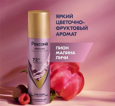 

Антиперспирант-спрей, Pink Flora