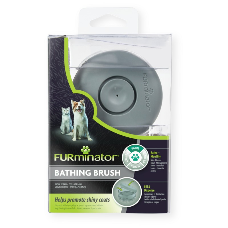 Щетка для животных FURminator Dog&Cat Bathing brush 12 YA для купания / 141532/691666 — фото 4