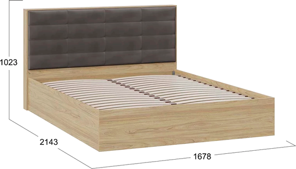 Купить Двуспальная кровать ТриЯ Агата тип 1 с ПМ 160x200 в Витебске