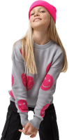 Свитер детский Amarobaby Happy / AB-OD24-HAPPY26/11-140 (серый, р.140) -