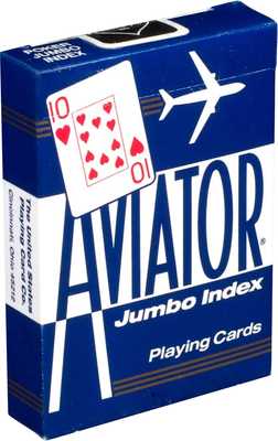 

Игральные карты, Аviator Jumbo Index Blue / 1000876-b