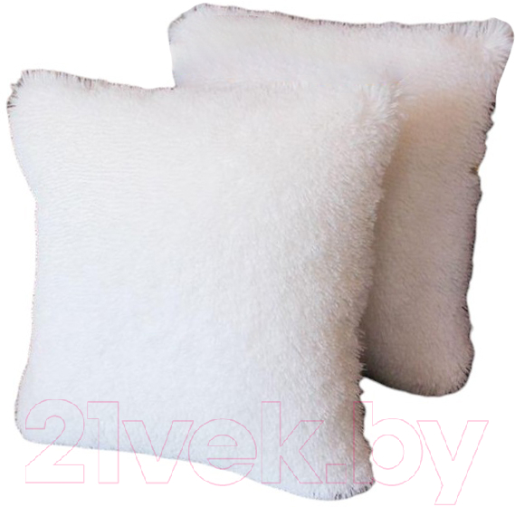 Комплект подушек декоративных MATEX Plush Line / 55-181 (2шт, белый)