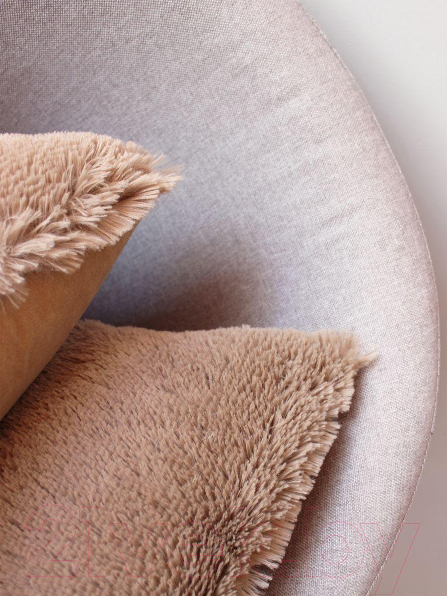 Комплект подушек декоративных MATEX Plush Line / 55-211 (2шт, кофейный) — фото 4