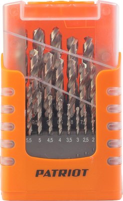 Набор сверл PATRIOT HSS 1.0-13.0мм / 815010546 (25шт) - 