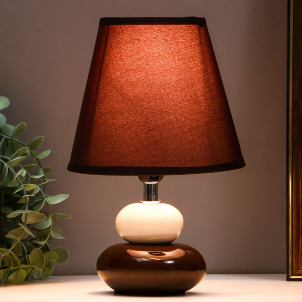 Изображение товара Прикроватная лампа Risalux Сад камней 1099906 (коричневый/белый)