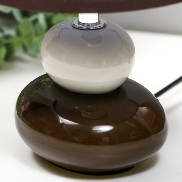 Изображение товара Прикроватная лампа Risalux Сад камней 1099906 (коричневый/белый)