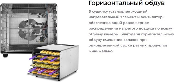 Сушильный шкаф для овощей и фруктов Kitfort КТ-4908