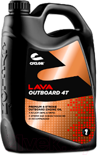 Моторное масло Cyclon Lava Outbord 4T 10W40 / JL01508 (4л)