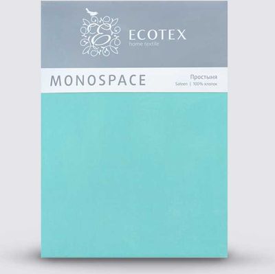 Простыня ECOTEX Моноспейс 1.5сп / ПСС1 (бирюзовый)