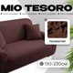 Чехол на 3-х местный диван Mio Tesoro 190-230см + наволочка / ALZH06203-BR (коричневый) - 
