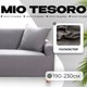 Чехол на 3-х местный диван Mio Tesoro 190-230см + наволочка / ALZH06203-G (серый) - 