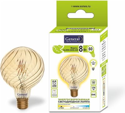 Лампа General Lighting GLDEN-G95S-GW-8-230-E27-4500 / 661403