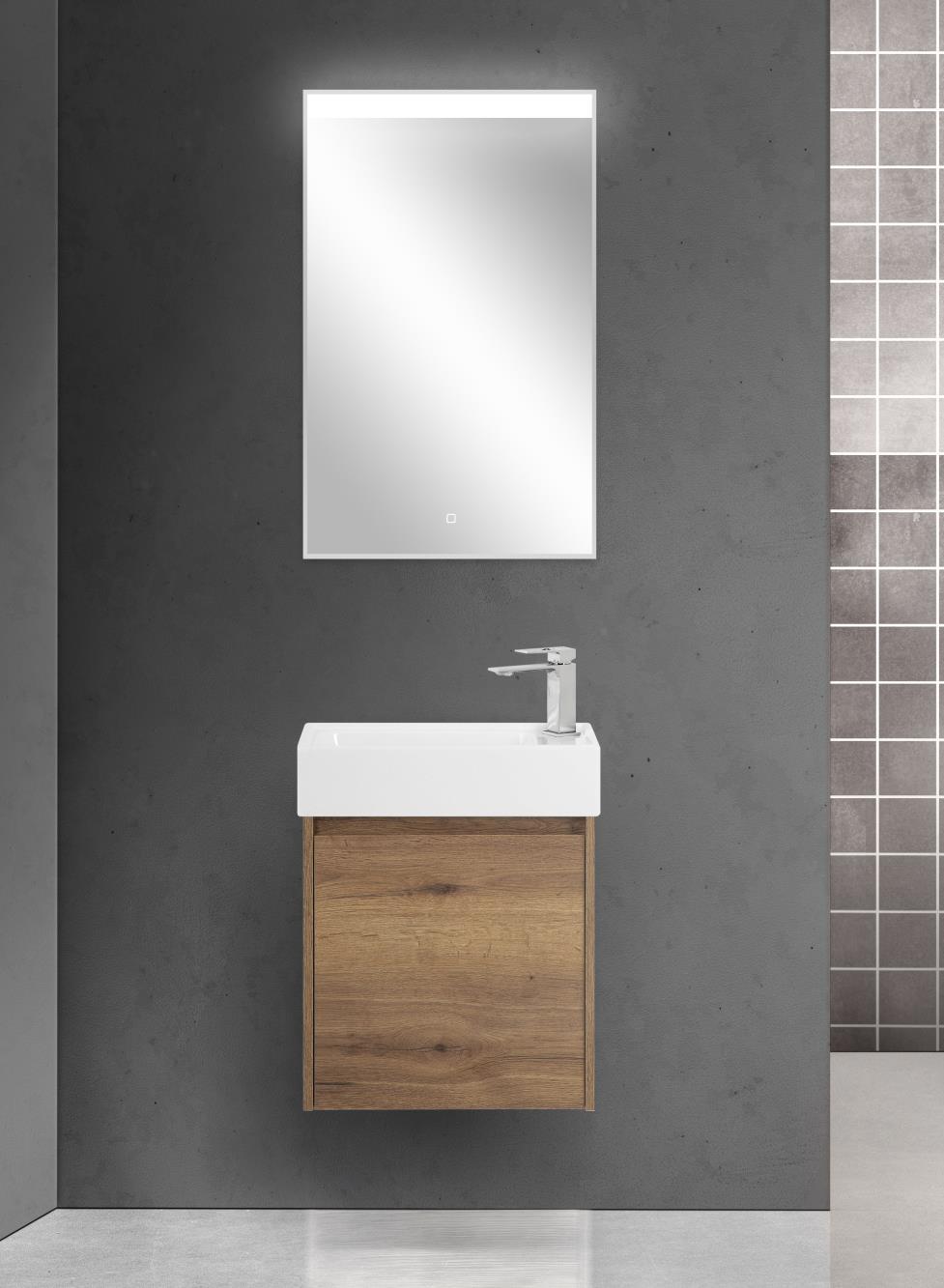 Тумба с умывальником BelBagno Kraft MINI-500/260-1A-SO-RT-L + 7045-KL