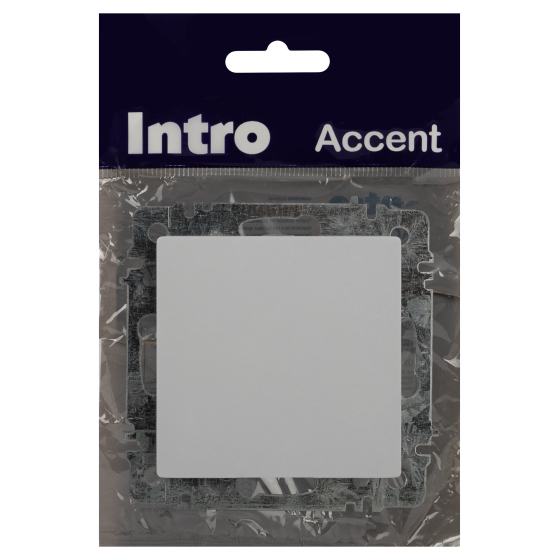 Выключатель INTRO Accent 6-108-01 / Б0063578 (белый) — фото 5