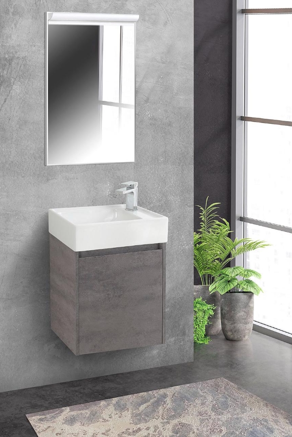 Тумба с умывальником BelBagno Kraft MINI-500/260-1A-SO-CG-R + 7045-KL