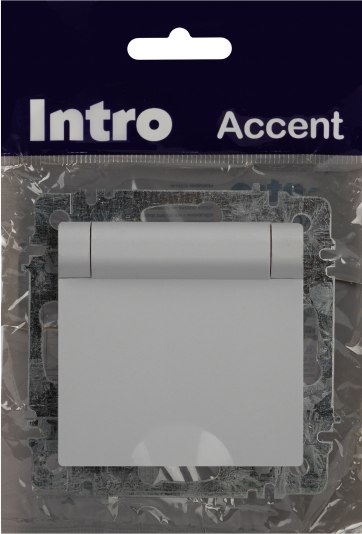 Розетка INTRO Accent 6-203-01 / Б0063709 (белый)