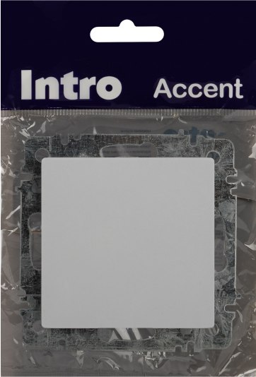 Выключатель INTRO Accent 6-109-01 / Б0063602 (белый)