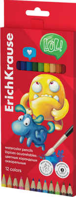 Набор акварельных карандашей Erich Krause Jolly Friends / 61795 (12цв) -