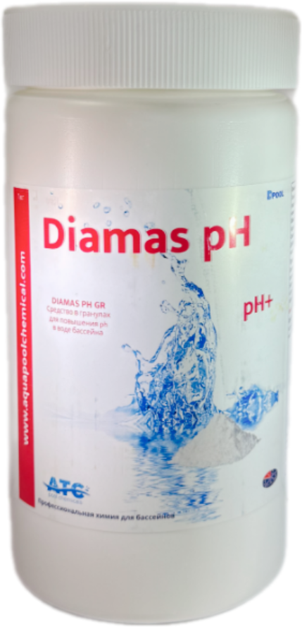 Средство для регулировки pH ATC pool chemicals Diamas pH GR PH-плюс гранулированное (1кг)