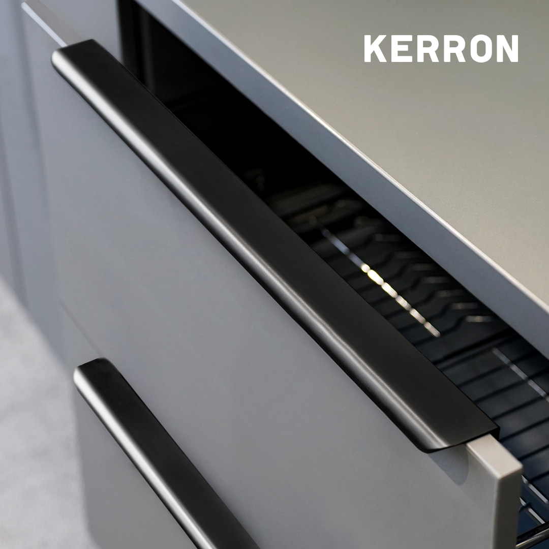 Ручка для мебели Kerron RT-006-500 BL (матовый черный) — фото 6